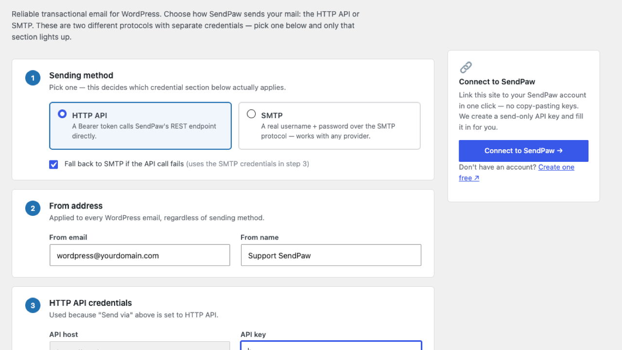 Connect flow (placeholder — to be replaced with an actual screenshot).