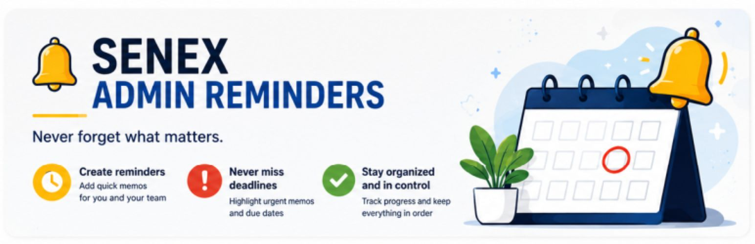 Senex Admin Reminders