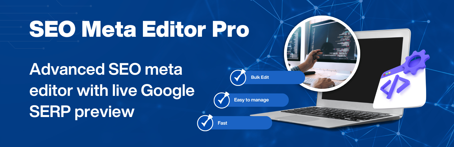 WordPress 外掛 SEO Meta Editor Pro 的封面圖片。