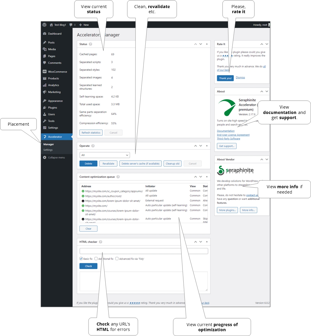 Status and operations.