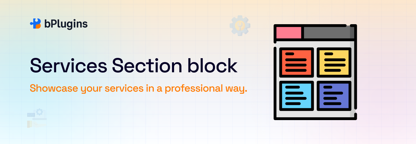 Services Section Block – Showcase Service Details in Grid or Columns
