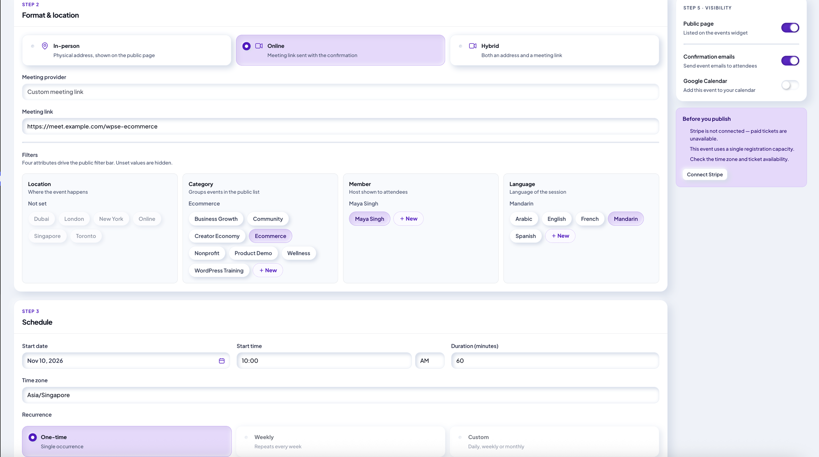 WP Super Events – Event Booking & Tickets screenshot 6