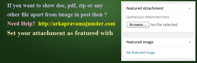 Set Featured Attachment