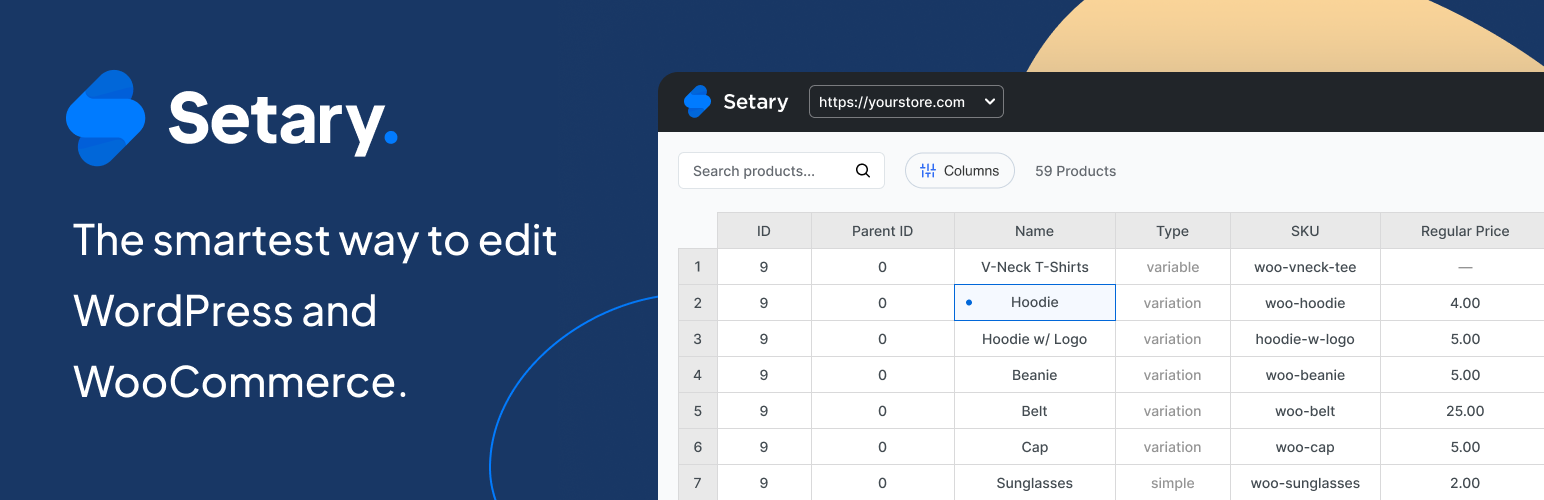 Setary — Bulk Edit WordPress & WooCommerce
