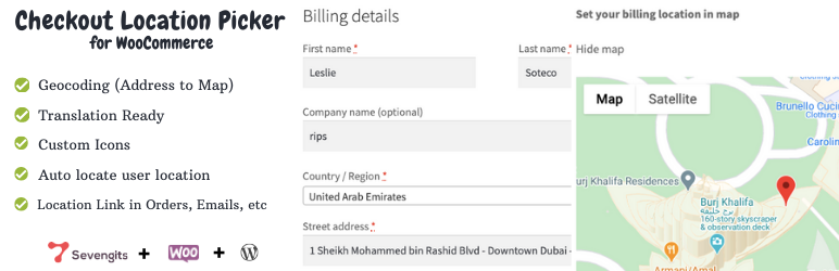 Checkout Location Picker for WooCommerce