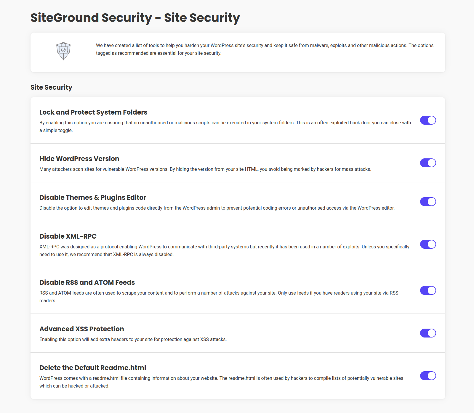 Security Optimizer – The All-In-One Protection Plugin