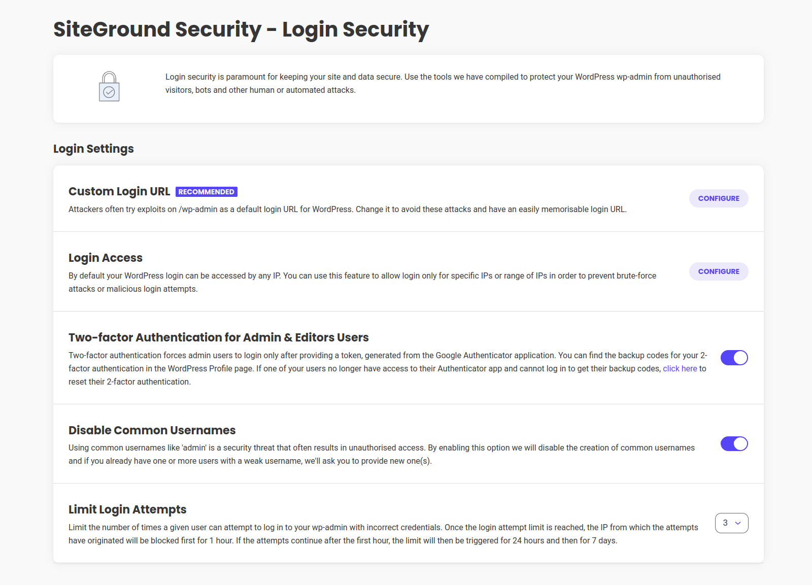 Security Optimizer – The All-In-One Protection Plugin