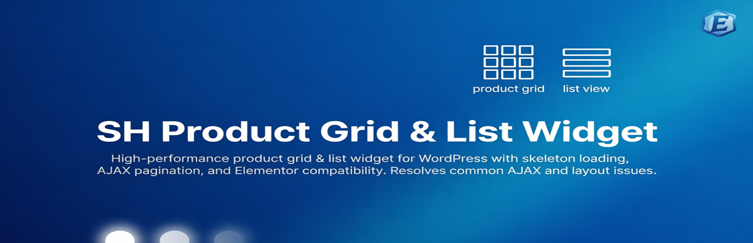 WordPress 外掛 SH Product Grid & List Widget 的封面圖片