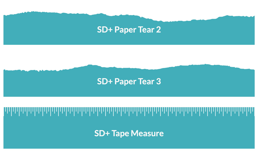 Dividers - SD+ Paper Tear 2, SD+ Paper Tear 3, SD+ Tape Measure