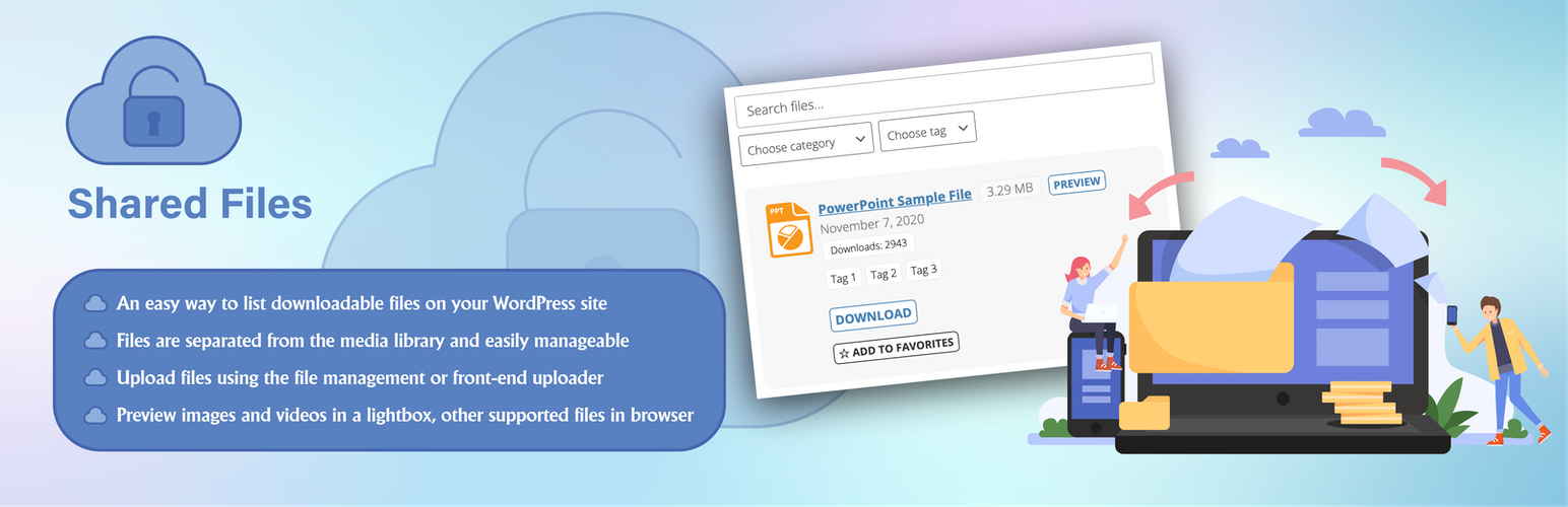 Shared Files – Download Manager & Advanced File Sharing with Frontend Uploads