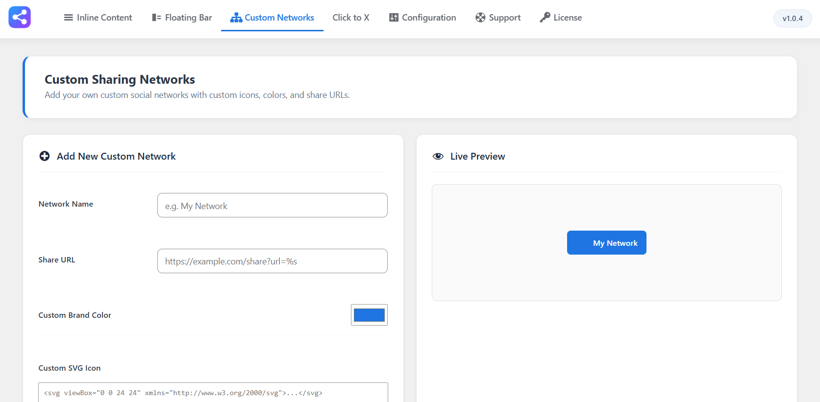 Custom Network
