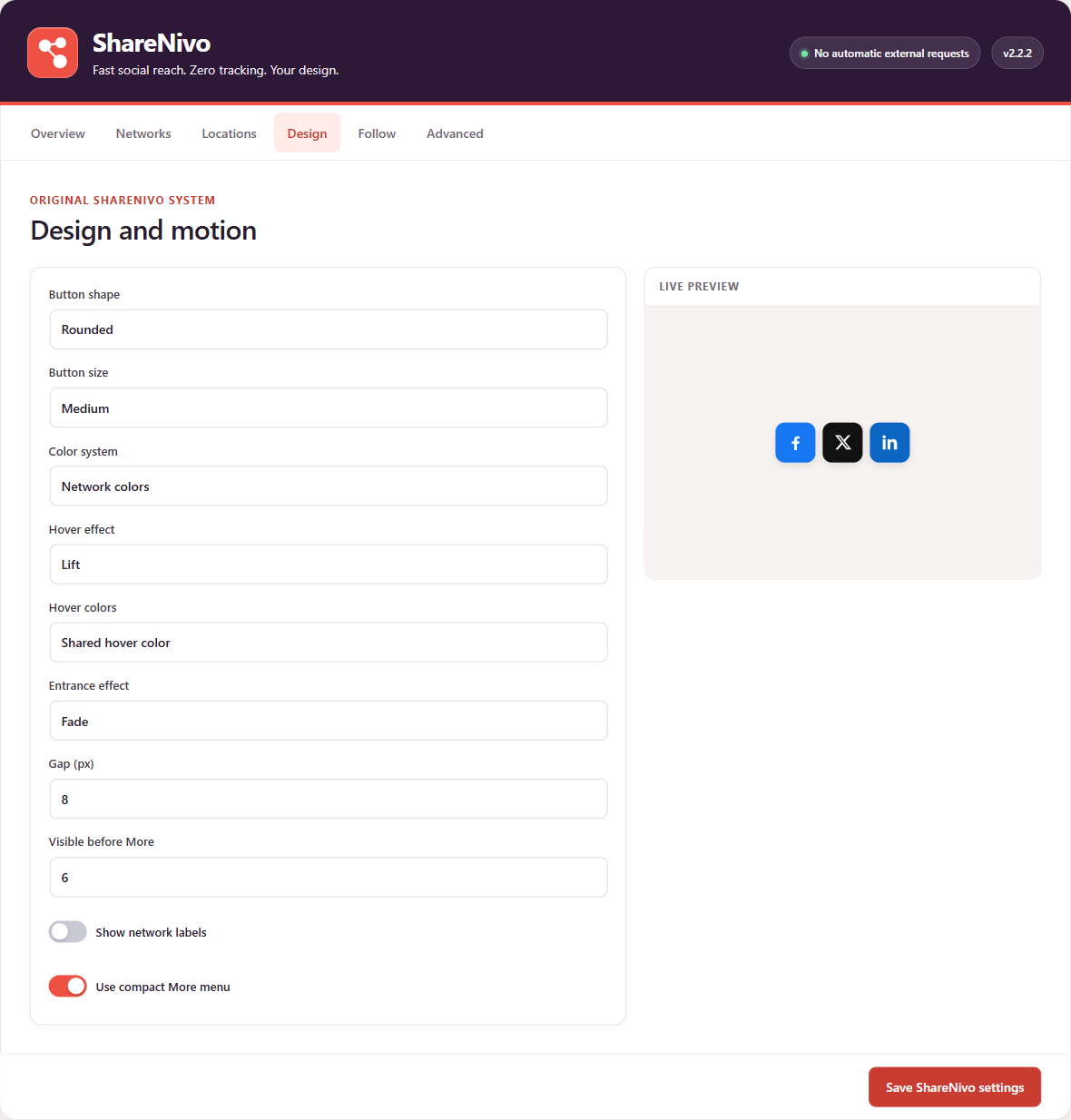 ShareNivo – Fast Social Sharing