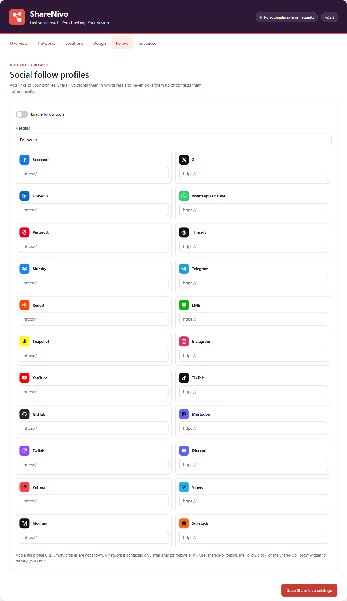 ShareNivo – Fast Social Sharing