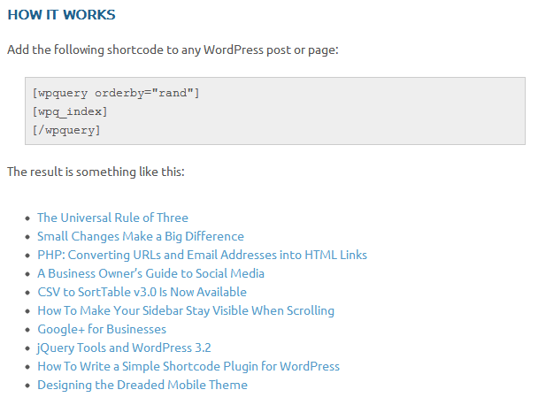 A basic example of how to use this plugin