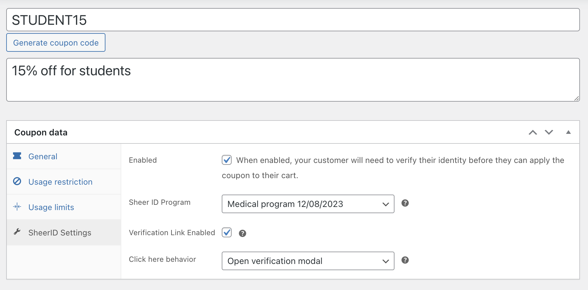 Customize discounts to be based on % or $ amounts, set redemption limits and product restrictions