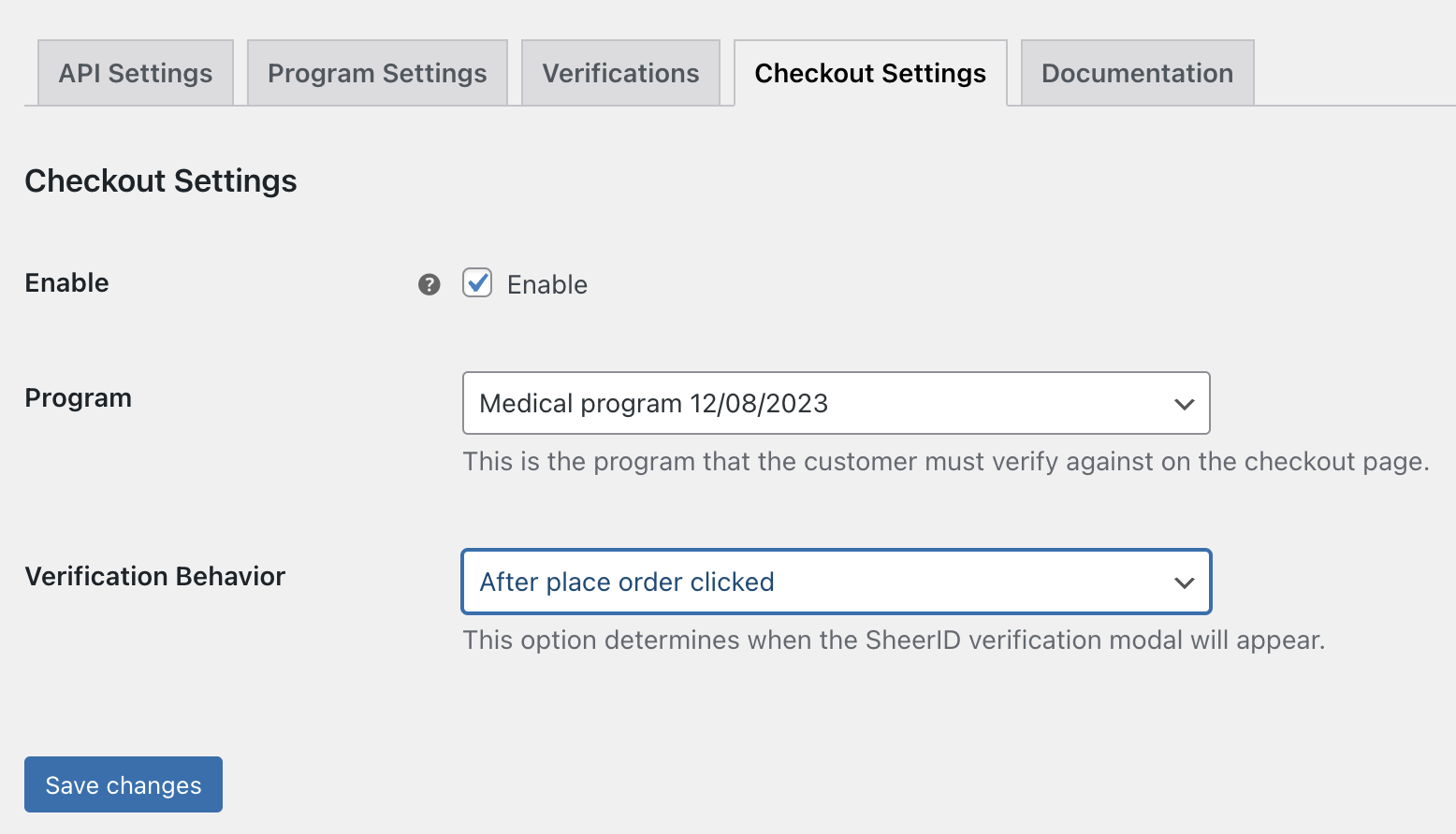 Change verification behavior to be before or after purchase