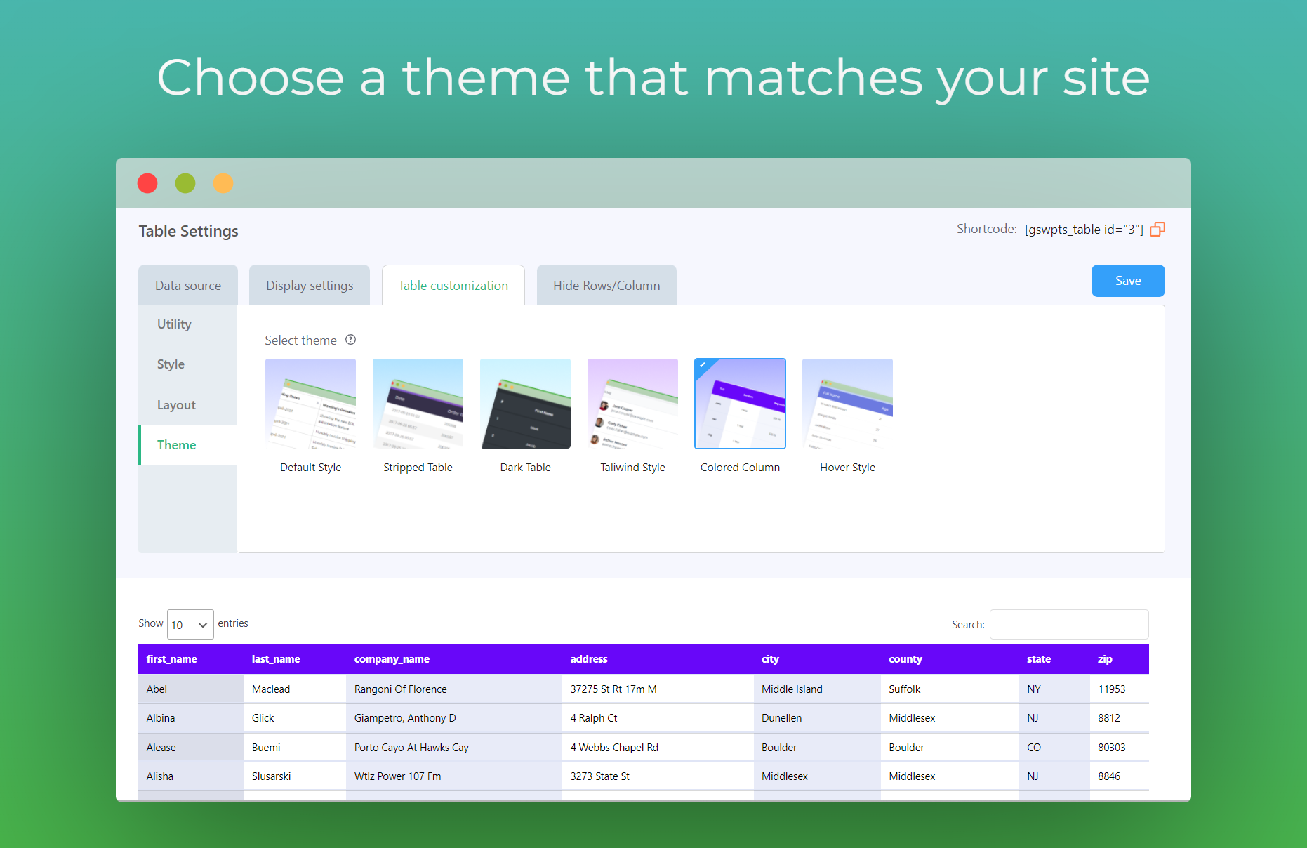 Table Plugin for WordPress with Google Sheets Integration – Sheets to WordPress Table Live Sync