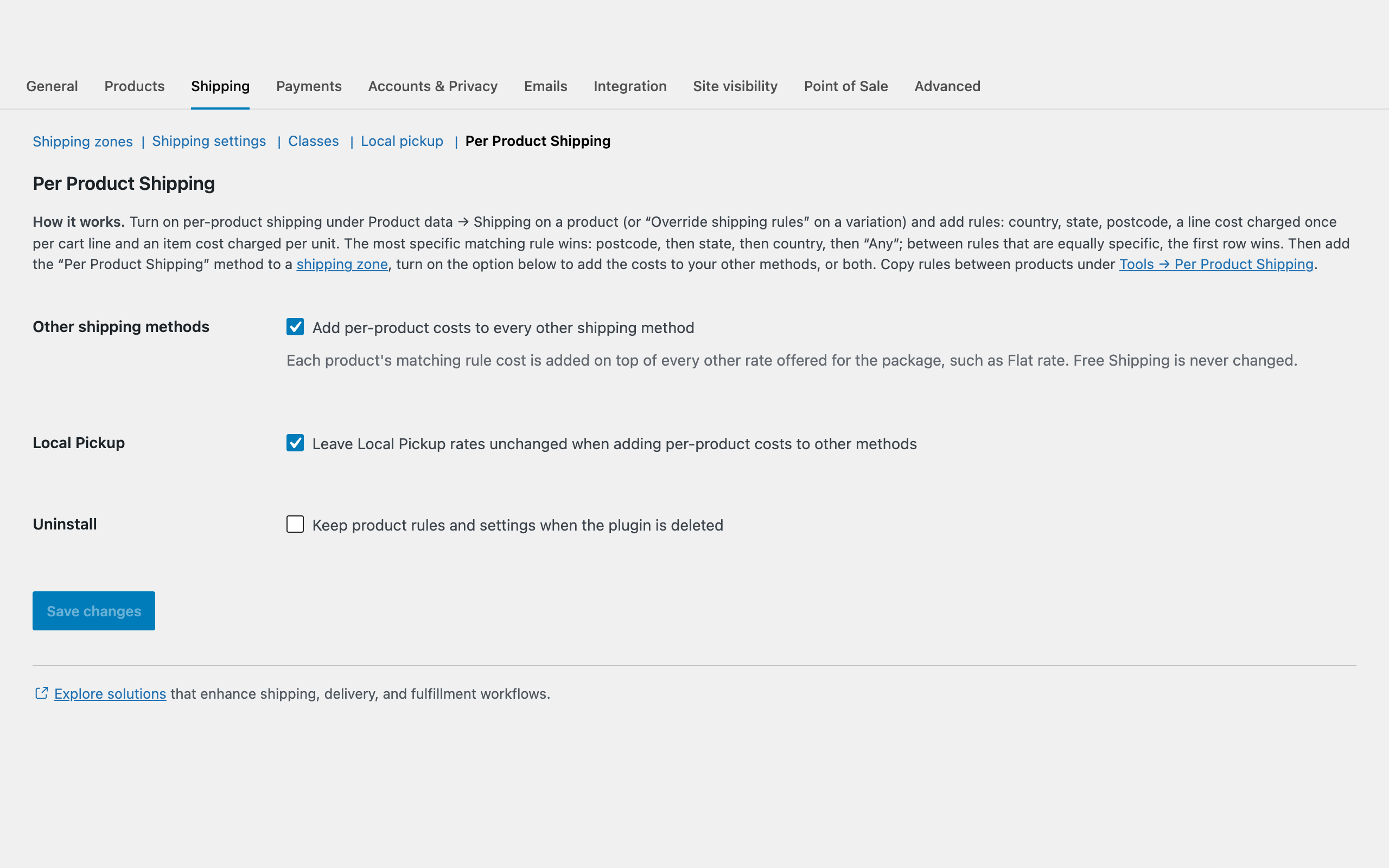 Or add per-product costs on top of Flat rate and your other shipping methods.