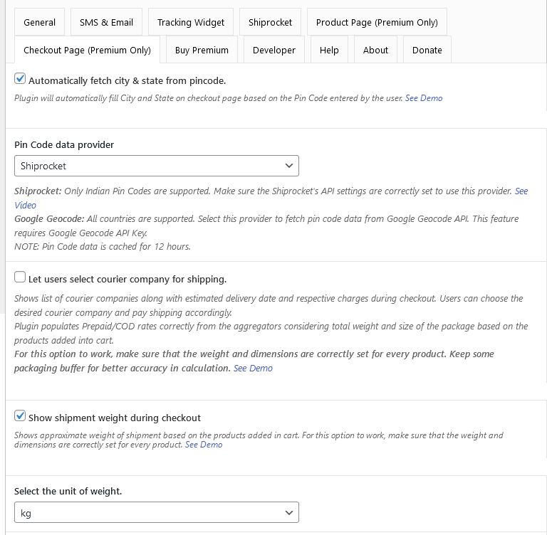 Dynamic Shipping methods configuration