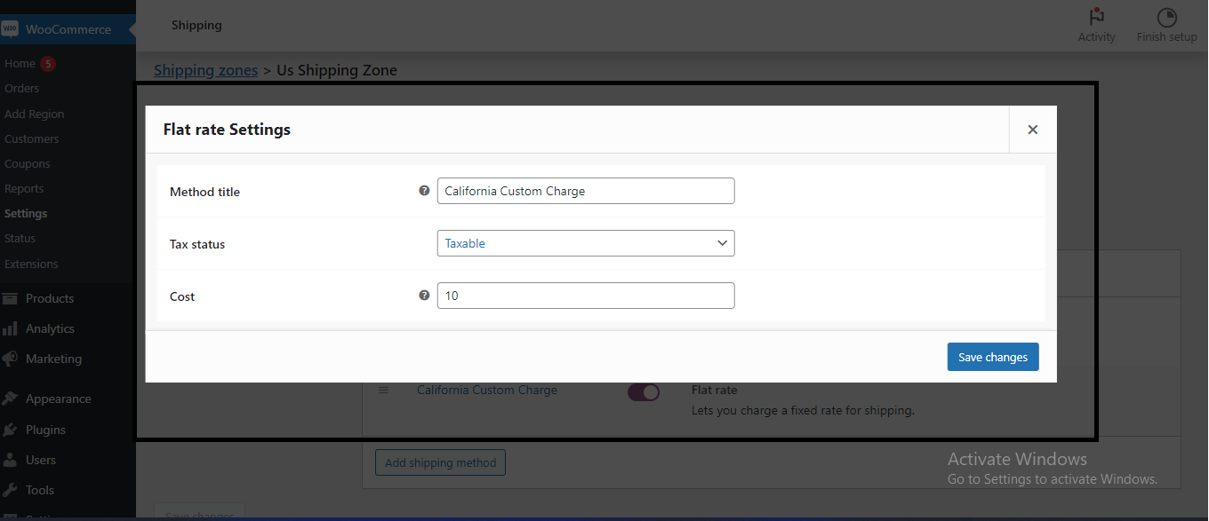 <p>Shipping Method Charge Example #2</p>