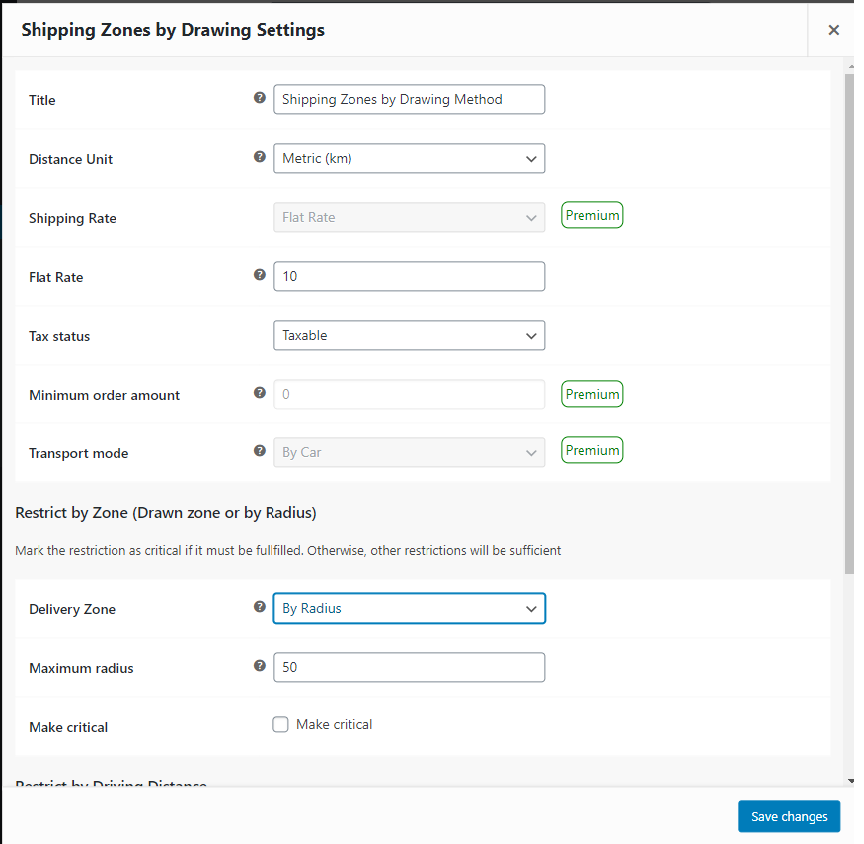 <p>Add your delivery map to a shipping method</p>