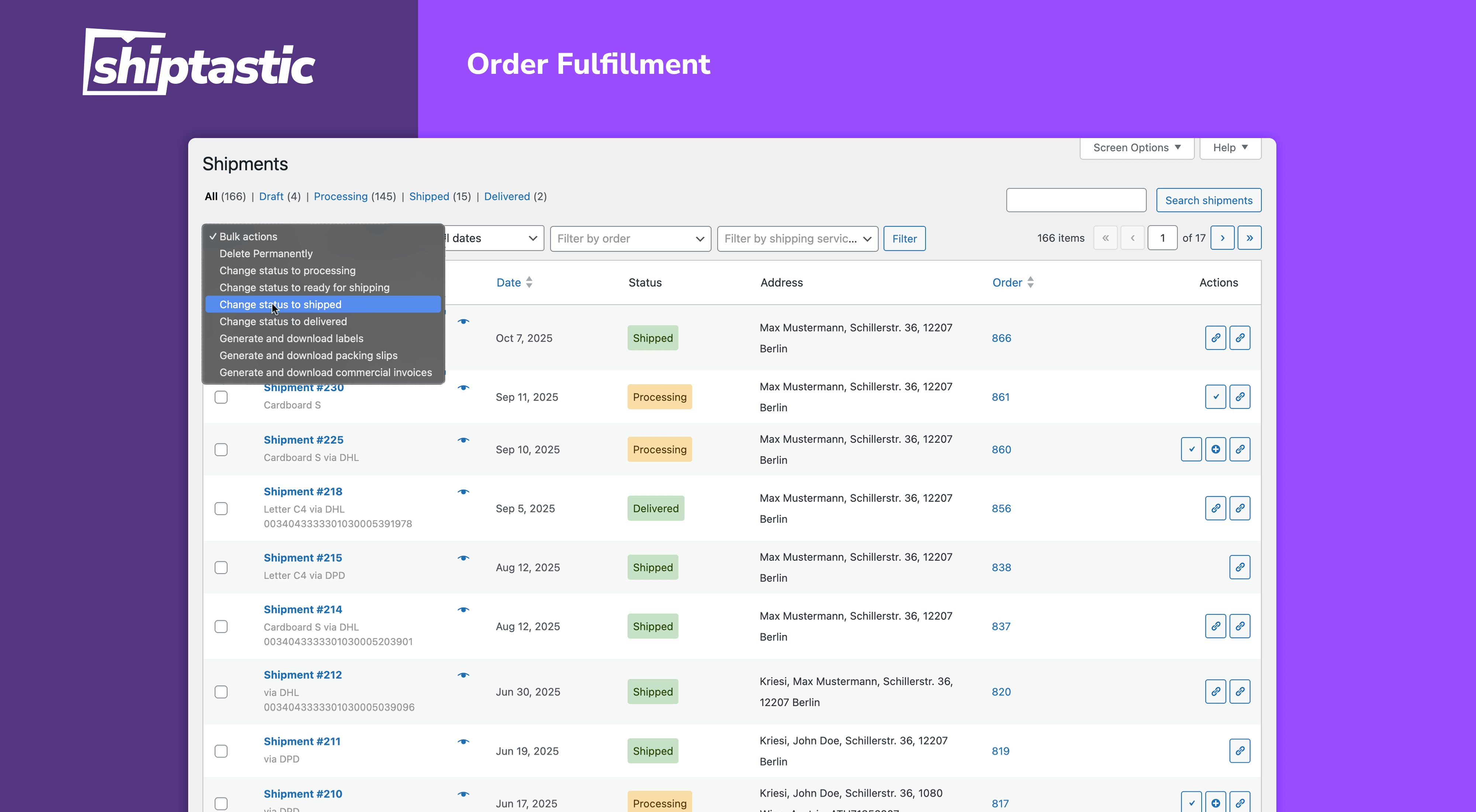 Order Fulfillment