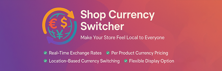 Shop Currency Switcher for WooCommerce