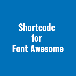 Shortcode for Font Awesome