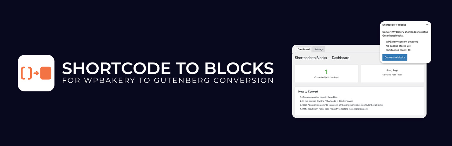 Shortcode to Blocks
