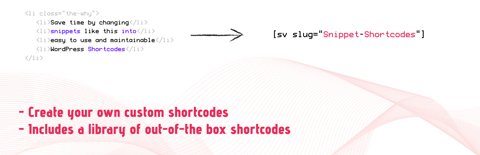WordPress 外掛 Snippet Shortcodes 的封面圖片。