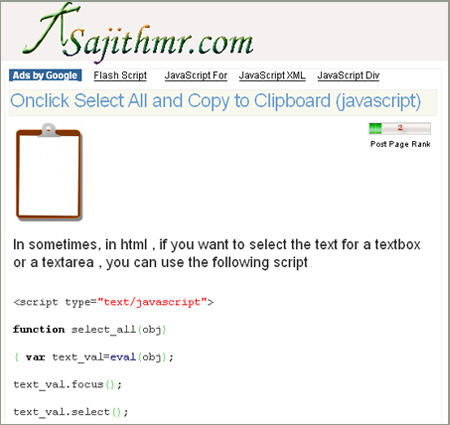 screen shot