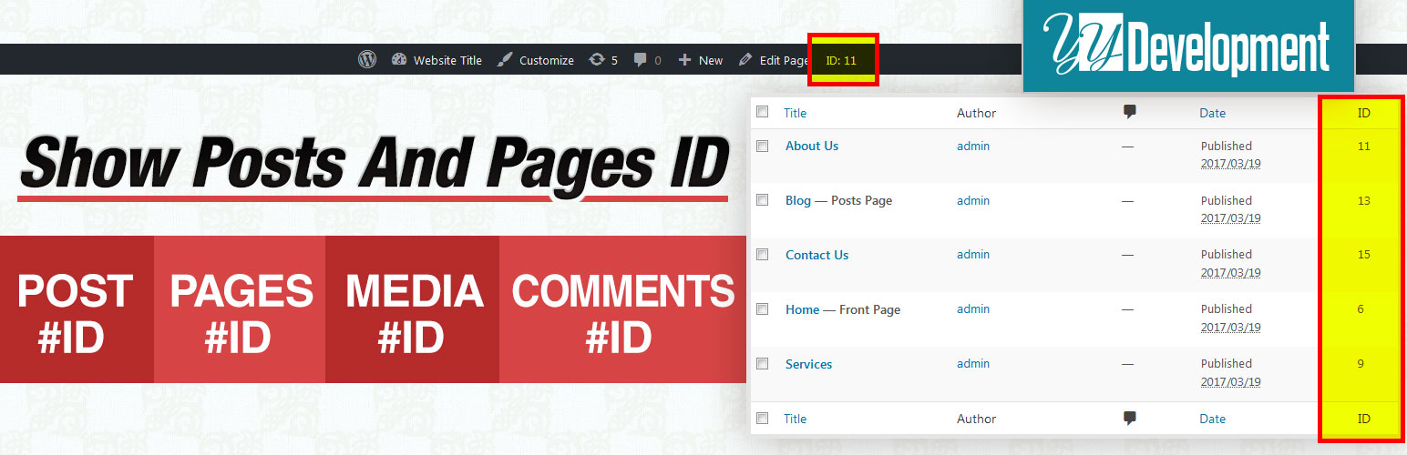 Show Pages IDs