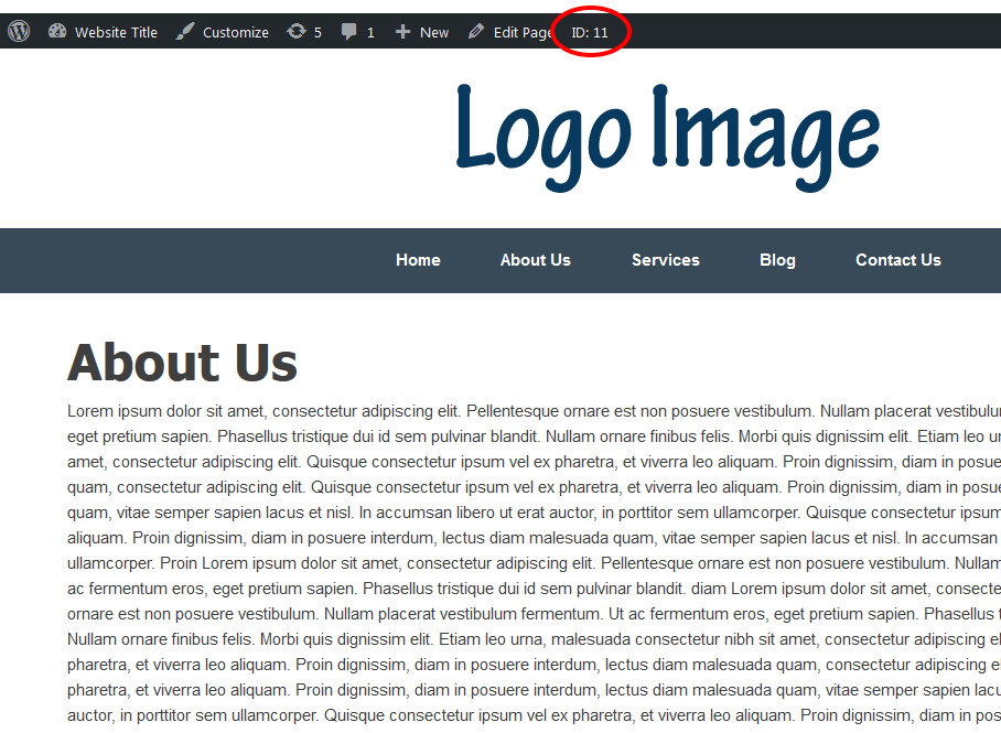 Showing pages and posts id number on the admin bar