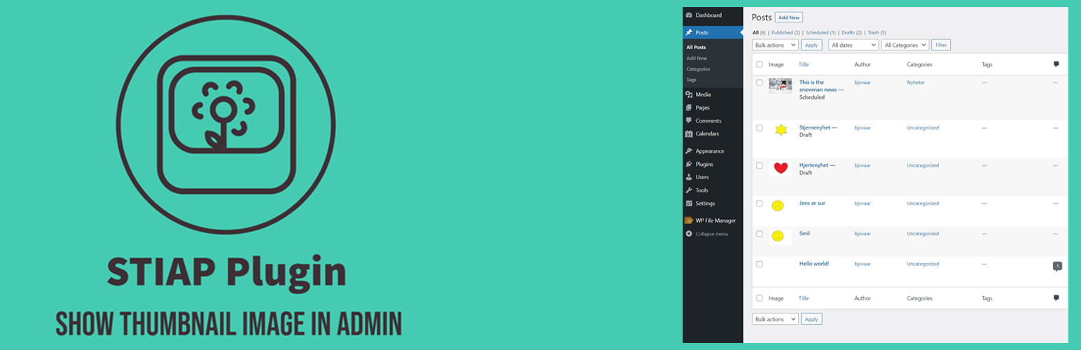 Show Thumbnail Image In Admin Post / Page List