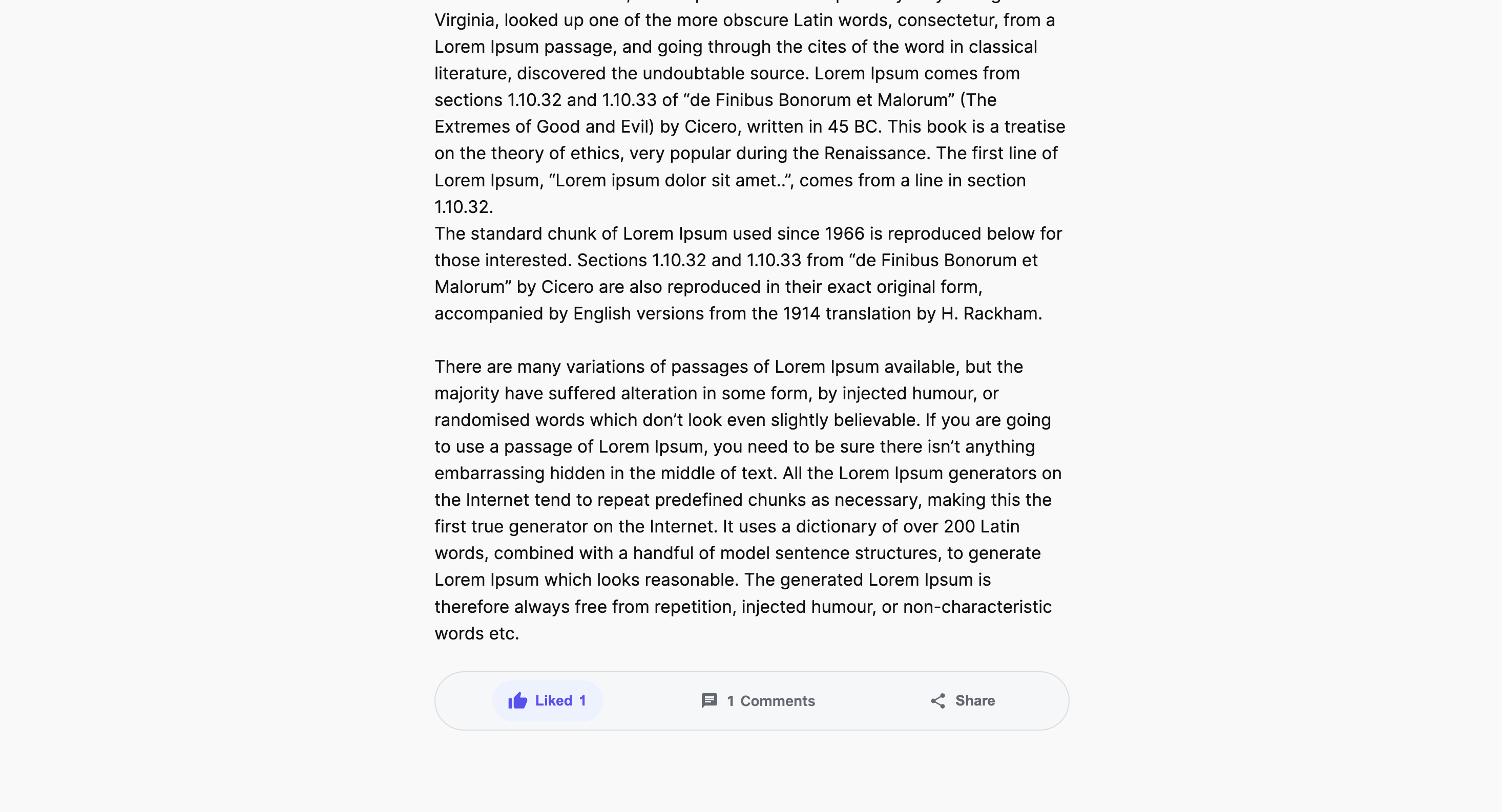Frontend Article Engagement Bar