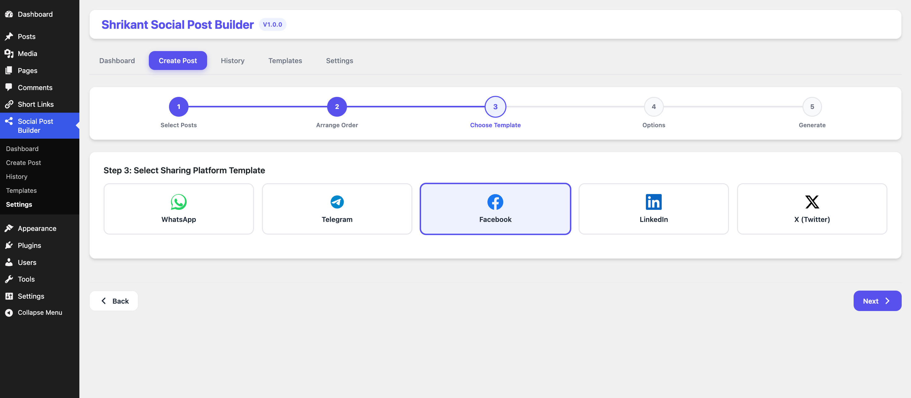 Setup formatting options in Step 4.