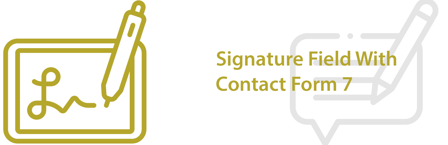WordPress 外掛 Signature Field With Contact Form 7 的封面圖片。