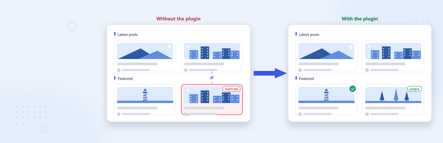 WordPress 外掛 Duplicate Post Exclusion for Query Loop Block 的封面圖片