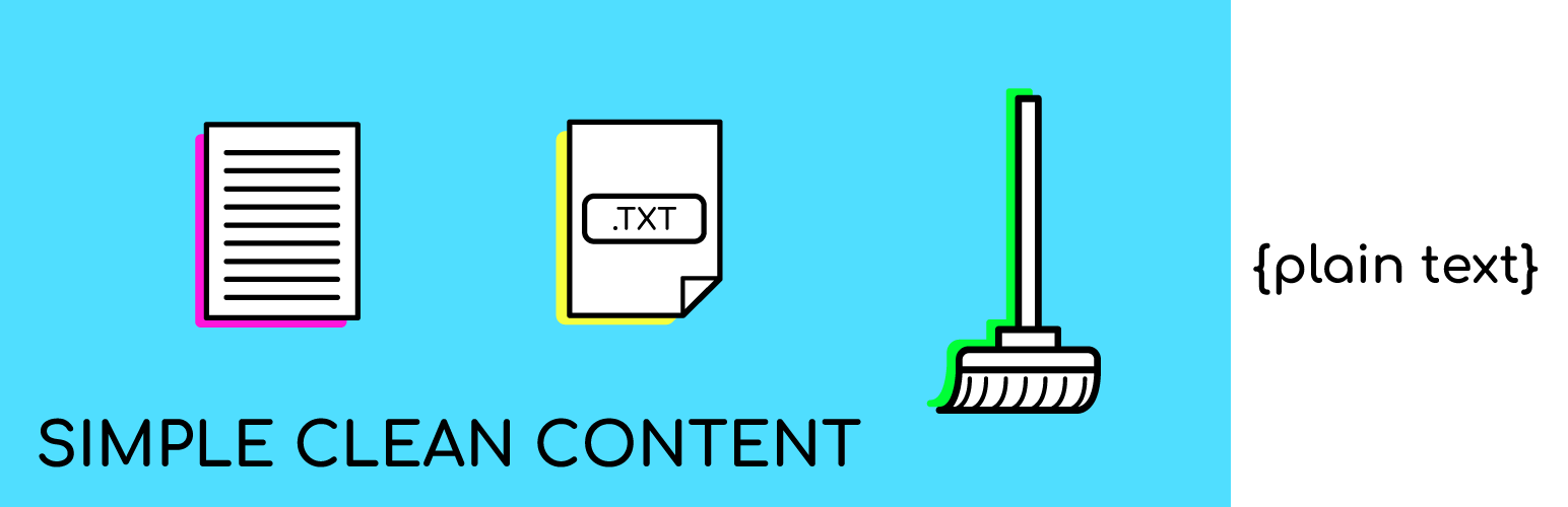 Simple clean content