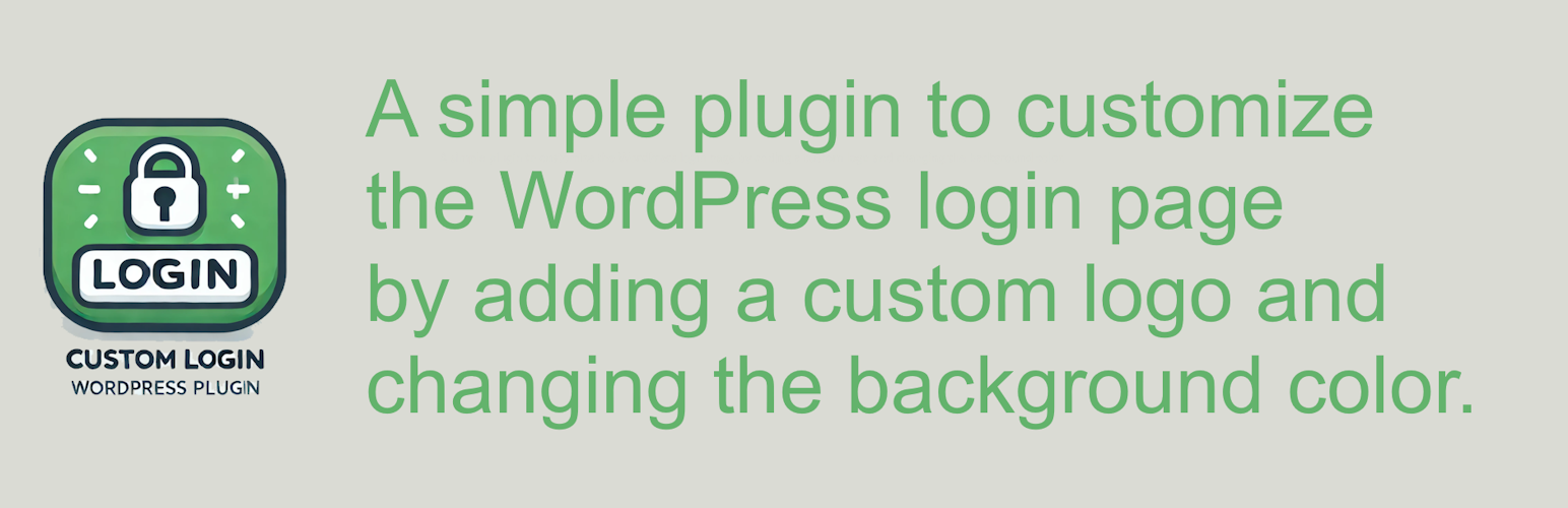 Simple Custom Login Logo
