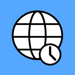 Simple default timezone logo