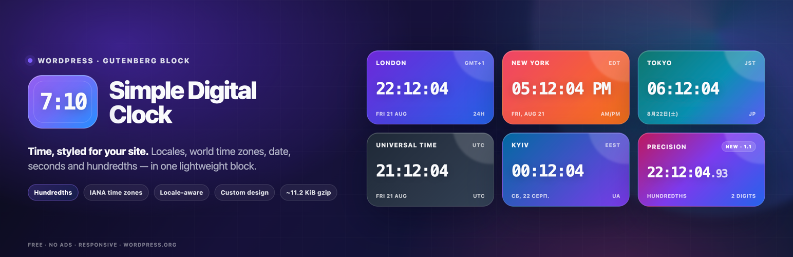 Simple Digital Clock 🕒