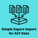 Simple Export Import for ACF Data