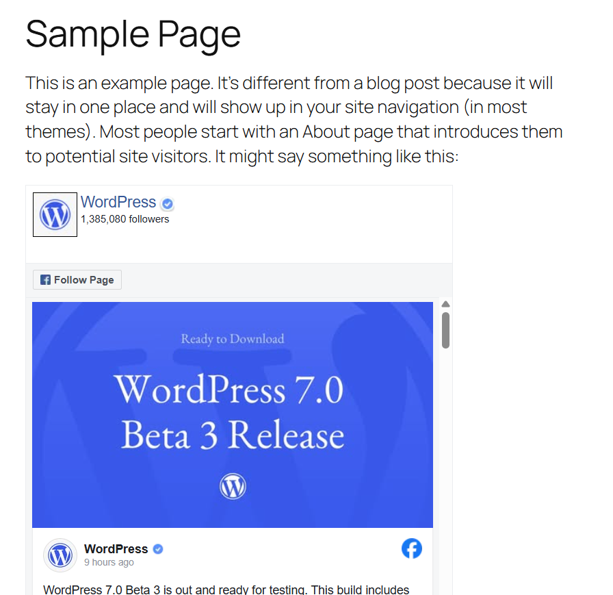 Simple Like Page Plugin – Fast & Privacy-Friendly Page Embeds
