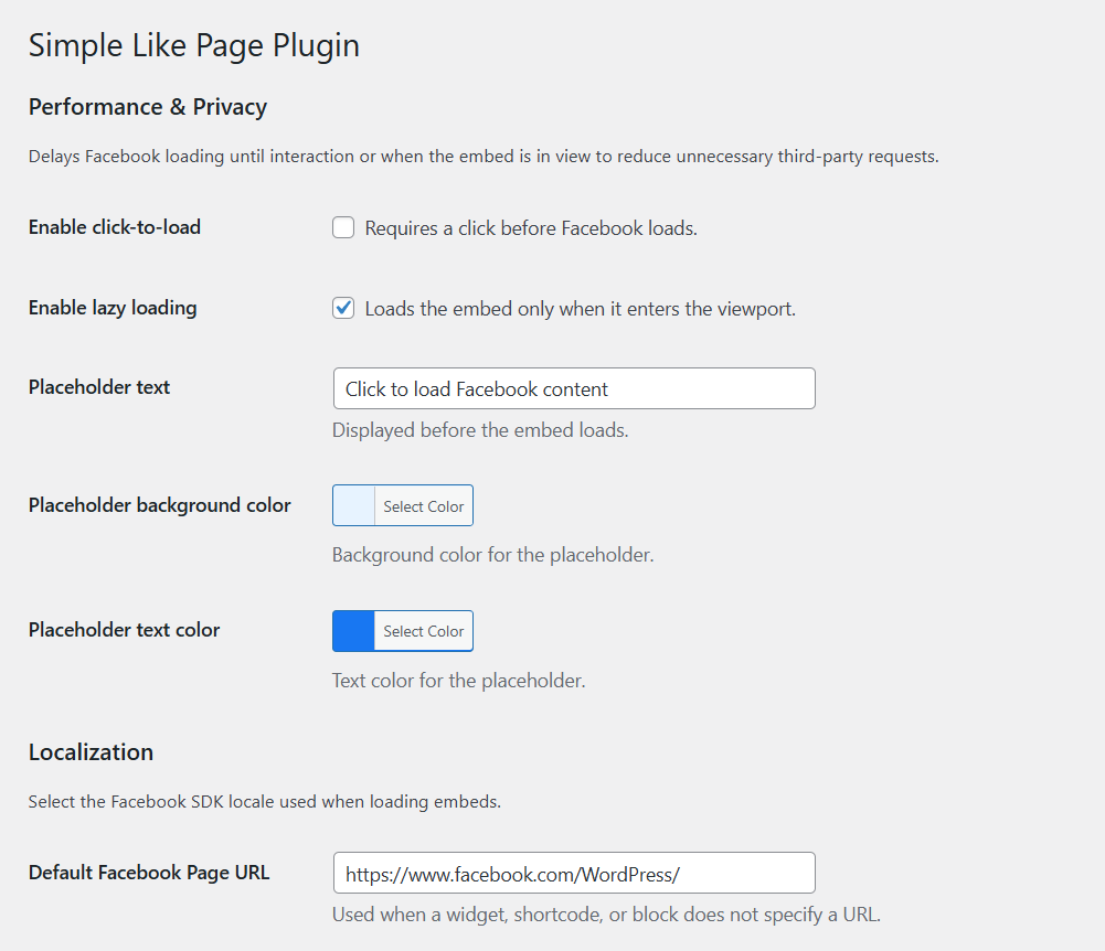 Simple Like Page Plugin – Fast & Privacy-Friendly Page Embeds