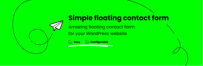 Simple Floating Contact Form preview