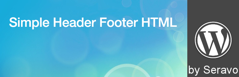 Simple Header Footer HTML