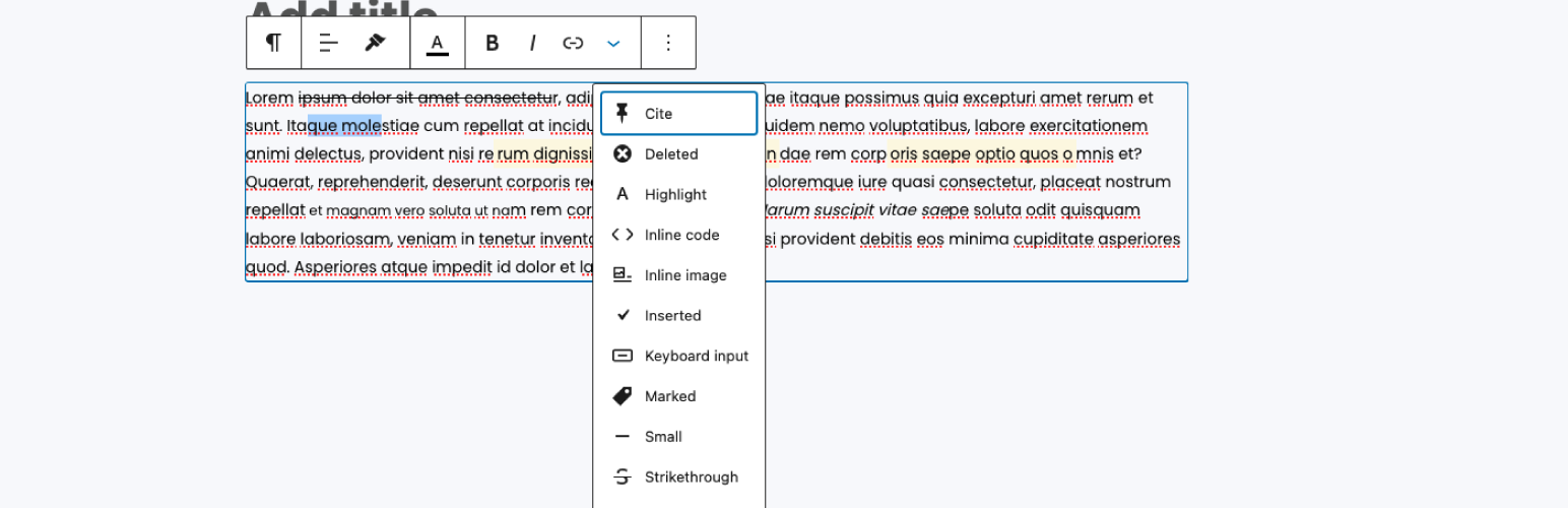 Simple HTML Rich Text for Block Editor