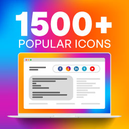 Popular Brand Icons – Simple Icons – WordPress plugin