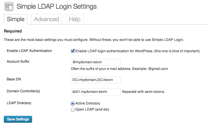 Simple LDAP Login